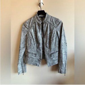White House Black Market Snakeskin Moto Jackets, like new, size 2
